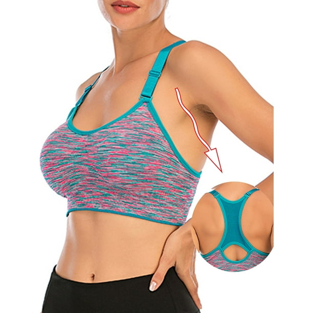 sloli Yoga Bra Padded Power Stretch Women Sports Workout Gym Activewear Fitness Racerback sloli Yoga Bra Padded Power Stretch Women Sports Workout Gym Activewear Fitness Racerback